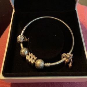 Pandora bracelet and charms